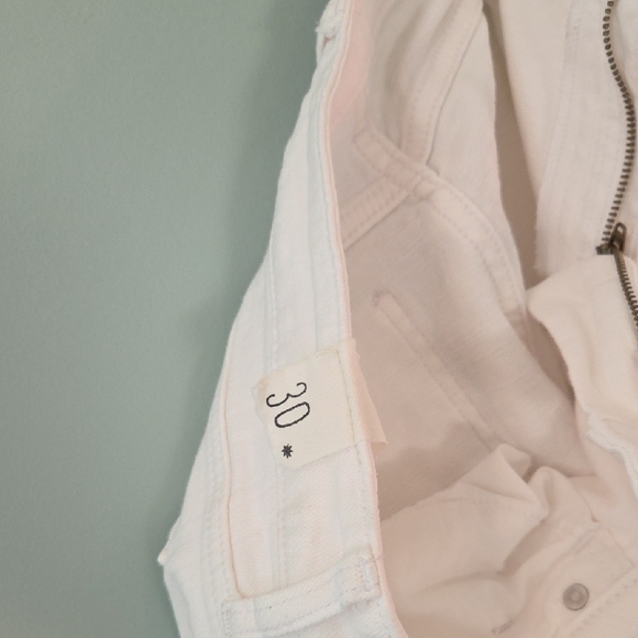 Cosmic Blue Love White Boyfriend Jeans Women's Size 30 - Picture 3 of 12